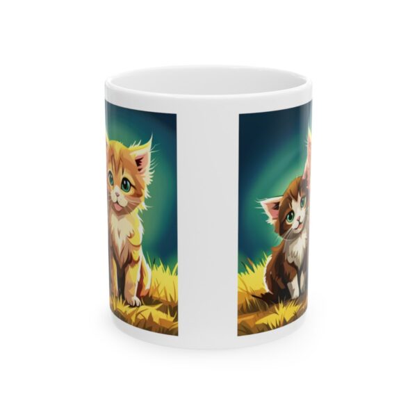 Cute Kittens Ceramic Mug 11oz - Image 2